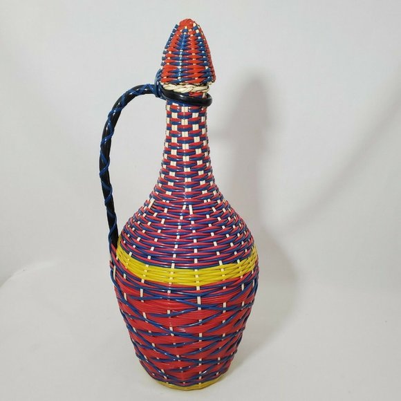 Vintage Other - Vintage VIRESA Glass Demijohn Bottle Wine Decanter